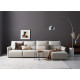 Диван-реклайнер на 4 места Xiaomi Yang Zi QiFeng Leather Electric Sofa Recliner Latte Coffee (реклайнер + обычное + обычное + полулежа)